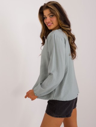 Bluzka D60082M11180B khaki L