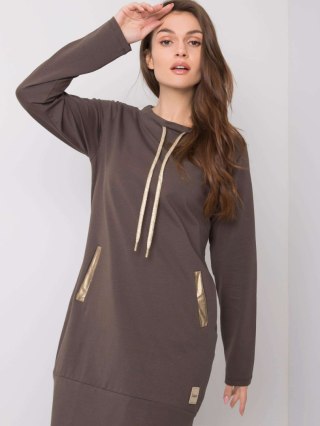 Sukienka RV-SK-6067.15X ciemny khaki S/M