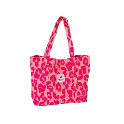 Torba materiałowa duża 58x44x10cm różowa Panterka TP16 Torba materiałowa duża 58x44x10cm różowa Panterka TP16