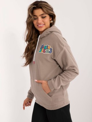 Bluza D20005M02679A ciemny bezowy L
