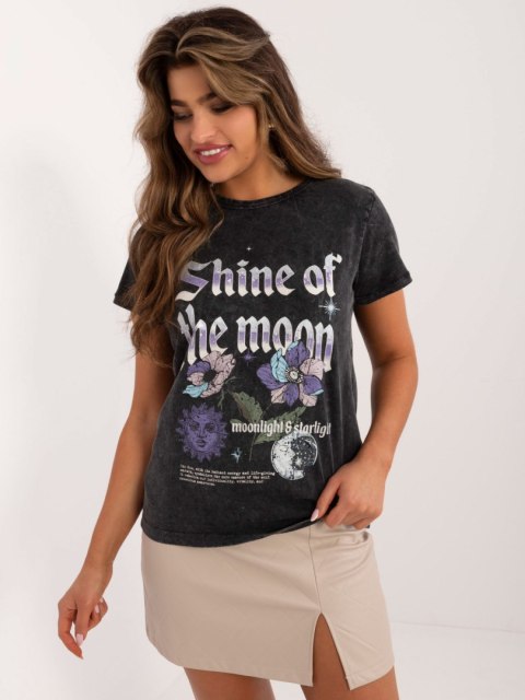 Bluzka D12048M02556E ciemny szary L