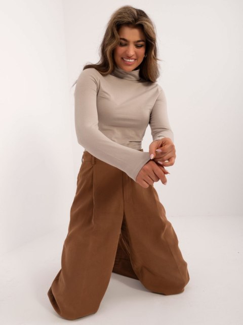 Bluzka D15200M02527B ciemny bezowy XL