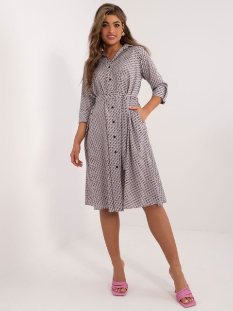 Sukienka LK-SK-509673.13 szary L/XL Sukienka LK-SK-509673.13 szary L/XL