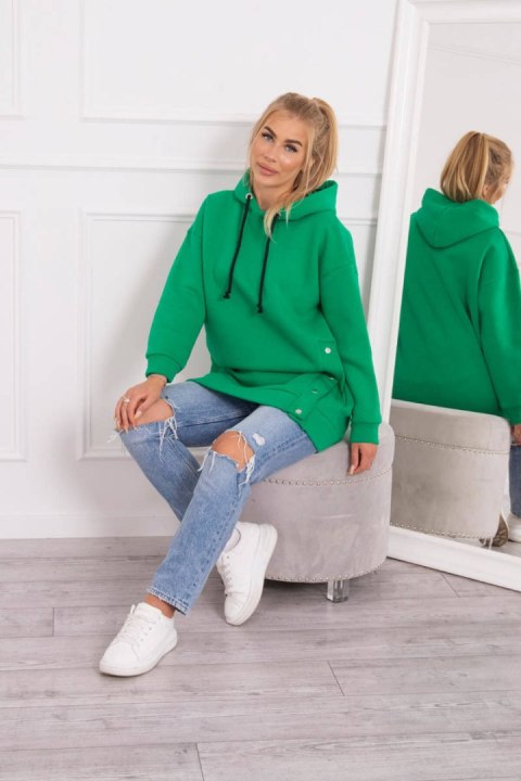 Bluza ocieplana z napami jasno zielona Bluza ocieplana z napami jasno zielona