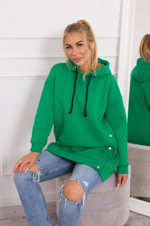 Bluza ocieplana z napami jasno zielona Bluza ocieplana z napami jasno zielona