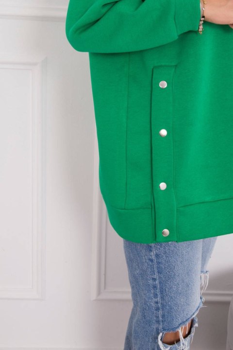 Bluza ocieplana z napami jasno zielona Bluza ocieplana z napami jasno zielona