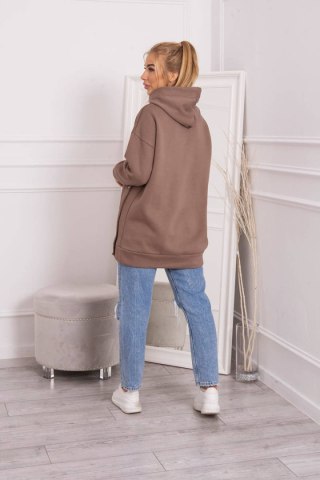 Bluza ocieplana z napami mocca
