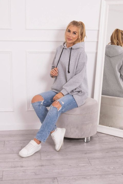 Bluza ocieplana z napami szara Bluza ocieplana z napami szara
