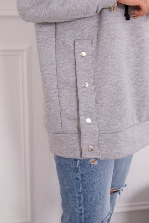 Bluza ocieplana z napami szara Bluza ocieplana z napami szara