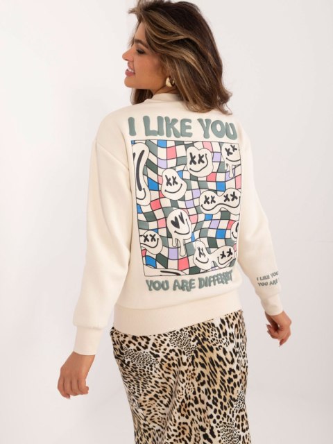 Bluza D10600T02568E jasny beżowy L