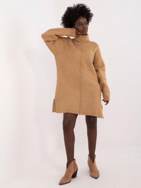 Sukienka BA-SK-0547.99 camelowy Sukienka BA-SK-0547.99 camelowy