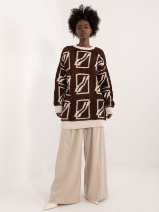 Sweter BA-SW-0277.02 ciemny brązowy