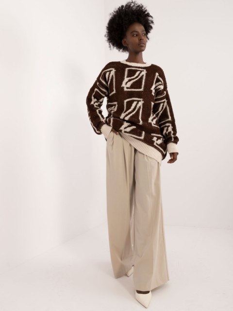 Sweter BA-SW-0277.02 ciemny brązowy Sweter BA-SW-0277.02 ciemny brązowy