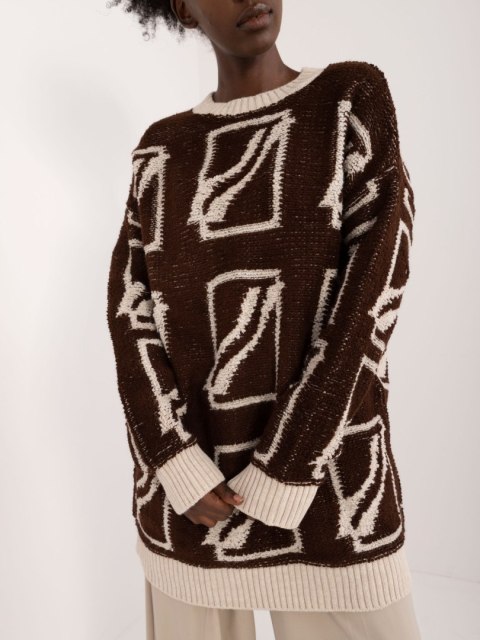 Sweter BA-SW-0277.02 ciemny brązowy Sweter BA-SW-0277.02 ciemny brązowy