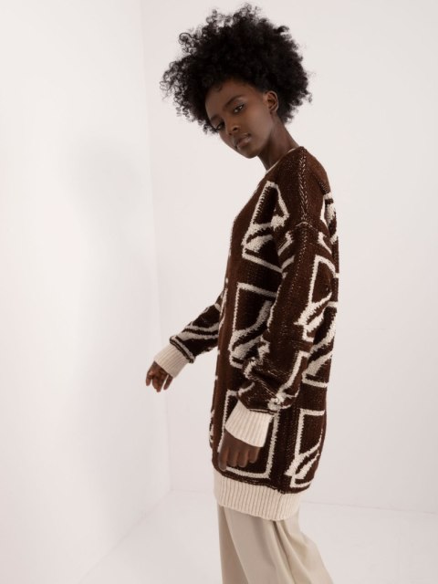 Sweter BA-SW-0277.02 ciemny brązowy Sweter BA-SW-0277.02 ciemny brązowy
