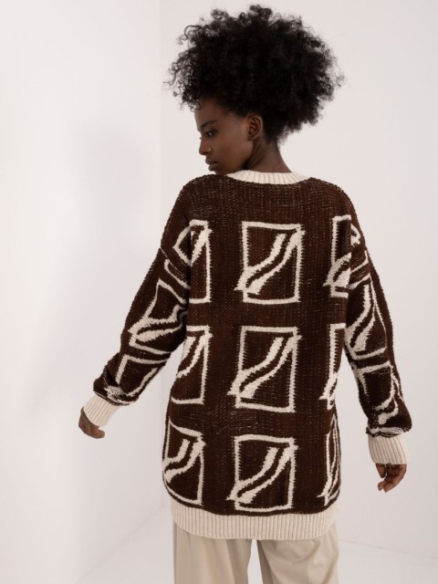 Sweter BA-SW-0277.02 ciemny brązowy Sweter BA-SW-0277.02 ciemny brązowy
