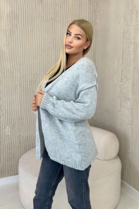 Sweter Kardigan z moherem szary Sweter Kardigan z moherem szary