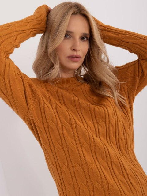Sweter AT-SW-2343.88 ciemny żółty Sweter AT-SW-2343.88 ciemny żółty