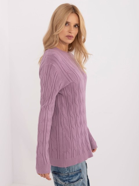 Sweter AT-SW-2343.88 fioletowy Sweter AT-SW-2343.88 fioletowy