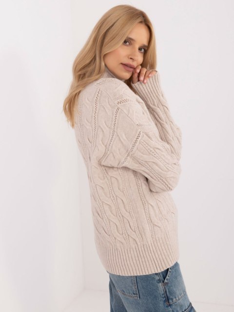 Sweter AT-SW-23445.00 jasny beżowy Sweter AT-SW-23445.00 jasny beżowy