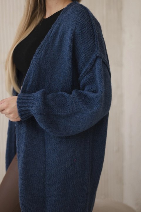 Sweter Kardigan z moherem jeansowy Sweter Kardigan z moherem jeansowy