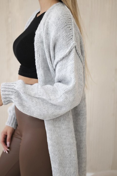 Sweter Kardigan z moherem szary Sweter Kardigan z moherem szary