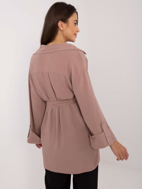 Koszula LK-KS-509698.79 ciemny bezowy L/XL Koszula LK-KS-509698.79 ciemny bezowy L/XL