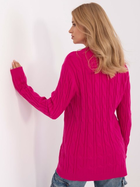 Sweter AT-SW-2343.88 fuksjowy