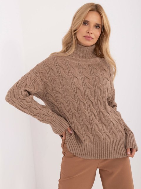 Sweter AT-SW-23445.00 ciemny bezowy Sweter AT-SW-23445.00 ciemny bezowy