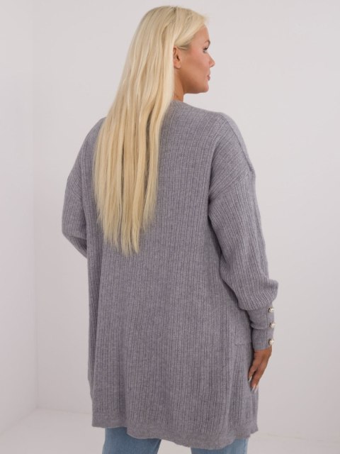 Sweter PM-SW-PM-3726.99 szary XXL/XXXL Sweter PM-SW-PM-3726.99 szary XXL/XXXL