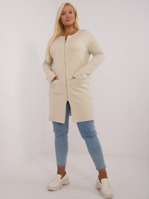 Sweter PM-SW-PM793.01 jasny beżowy XXL/XXXL Sweter PM-SW-PM793.01 jasny beżowy XXL/XXXL