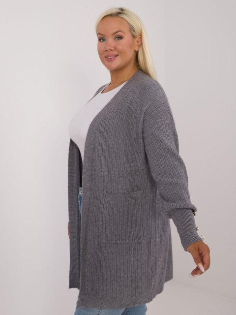 Sweter PM-SW-PM-3726.99 ciemny szary XXL/XXXL Sweter PM-SW-PM-3726.99 ciemny szary XXL/XXXL