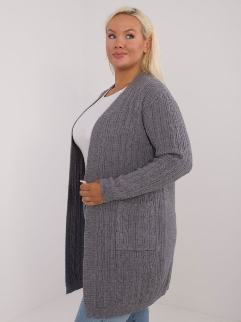 Sweter PM-SW-PM-3727.93 ciemny szary XL/XXL Sweter PM-SW-PM-3727.93 ciemny szary XL/XXL