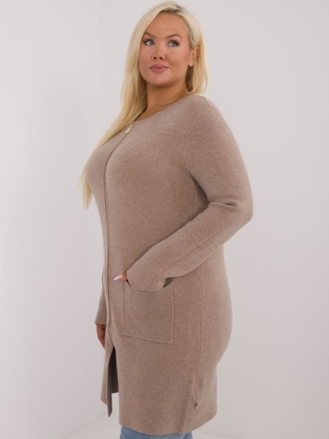 Sweter PM-SW-PM793.01 ciemny bezowy XL/XXL Sweter PM-SW-PM793.01 ciemny bezowy XL/XXL
