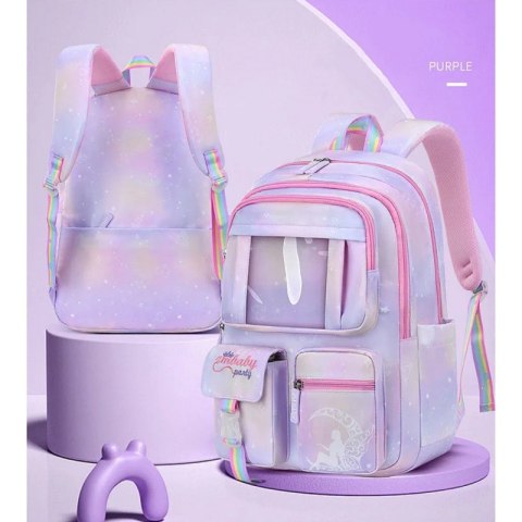 Plecak RAINBOW sweet szkolny uniwersalny kieszonki z brelokiem PL159FIO Plecak RAINBOW sweet szkolny uniwersalny kieszonki z brelokiem PL159FIO