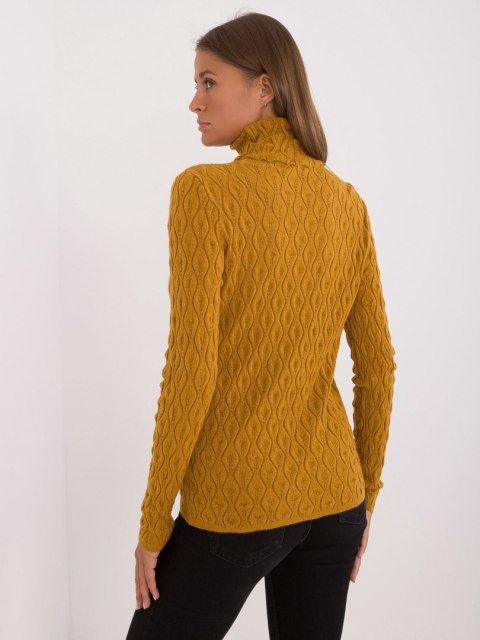 Sweter AT-SW-2334-2.61 ciemny żółty