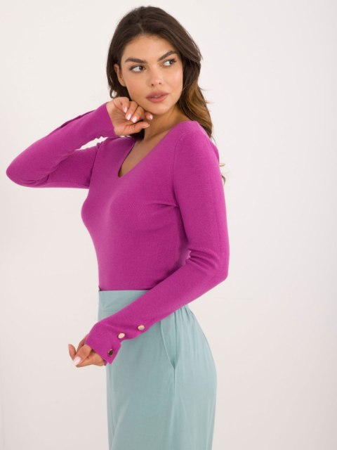 Sweter AT-SW-2334.49 fioletowy L/XL