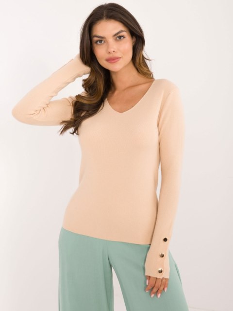 Sweter AT-SW-2334.91 beżowy L/XL Sweter AT-SW-2334.91 beżowy L/XL