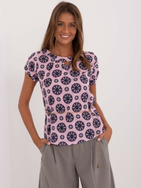 Bluzka LK-BZ-505775.00 jasny różowy 42 Bluzka LK-BZ-505775.00 jasny różowy 42