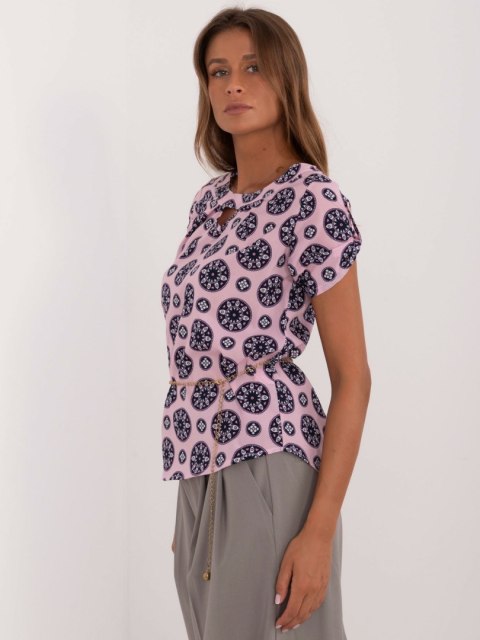 Bluzka LK-BZ-505775.00 jasny różowy 44 Bluzka LK-BZ-505775.00 jasny różowy 44
