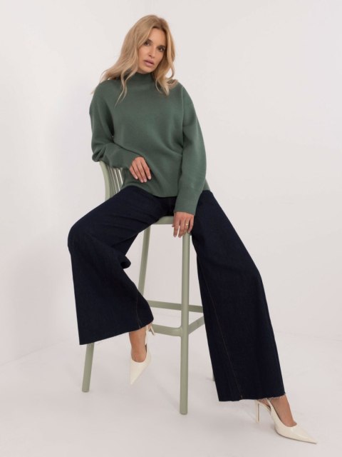 Sweter D93111AD90910A2 ciemny zielony XL