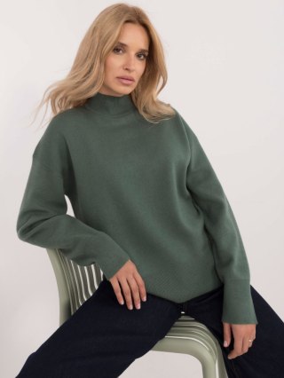 Sweter D93111AD90910A2 ciemny zielony M