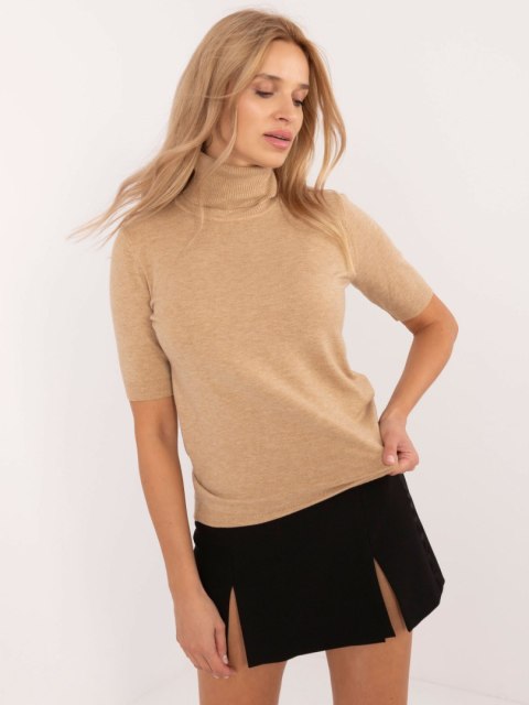 Sweter PM-SW-B-608.61 camelowy Sweter PM-SW-B-608.61 camelowy