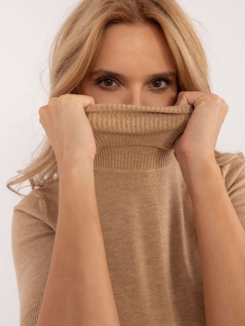 Sweter PM-SW-B-608.61 camelowy Sweter PM-SW-B-608.61 camelowy