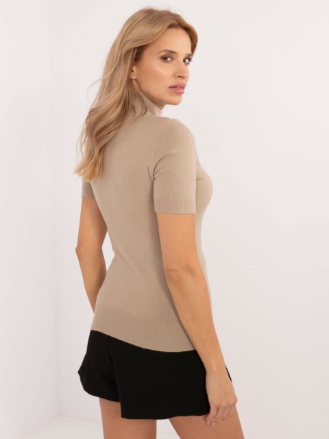 Sweter golf z krotkim rękawem miętowy, cosual M/L Sweter golf z krotkim rękawem miętowy, cosual M/L