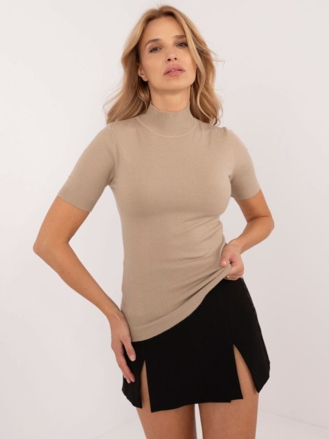 Sweter golf z krotkim rękawem miętowy, cosual M/L Sweter golf z krotkim rękawem miętowy, cosual M/L