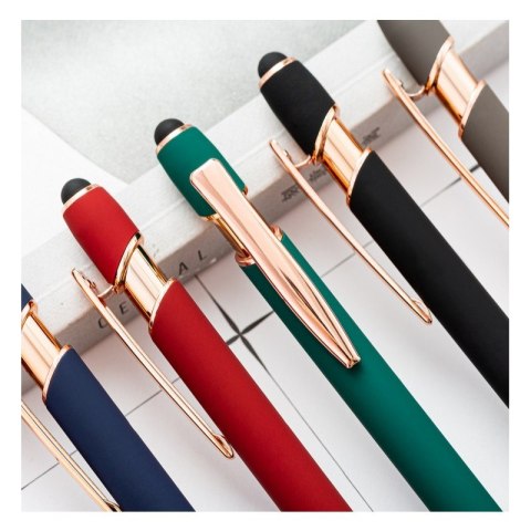 Długopis metalowy touch pen soft touch zieleń DL03 Długopis metalowy touch pen soft touch zieleń DL03