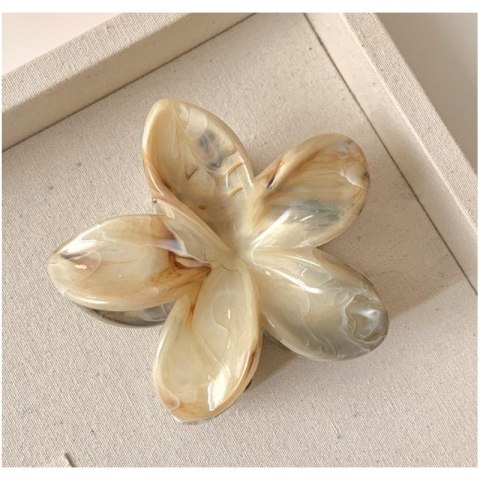 Spinka do włosów klamra XL kwiat Perłowy melanż 7,5cm x 8cm SP348 Spinka do włosów klamra XL kwiat Perłowy melanż 7,5cm x 8cm SP348