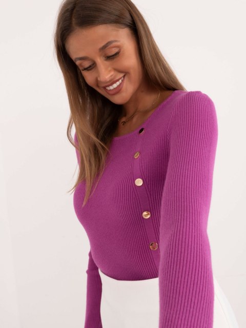 Sweter AT-SW-2332-2.65 fioletowy S/M Sweter AT-SW-2332-2.65 fioletowy S/M