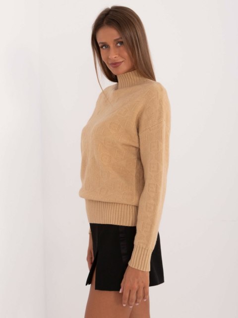 Sweter AT-SW-2339.54 camelowy Sweter AT-SW-2339.54 camelowy